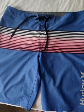 Hurley Brand, Men's Blue Swim Shorts